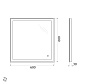 Зеркало BelBagno SPC-GRT-600-600-LED-TCH