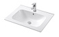 Тумба подвесная с керамической раковиной, Art&Max ELEGANT, 60 см бран AM-ELEGANT-600-2C-SO-BR-P+AM7110-60