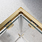 Душевой уголок BelBagno LUCE-A-2-80-C-ORO прозрачное стекло, профиль глянцевое золото