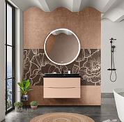 Тумба с раковиной подвесная BelBagno Marino 800, Crema Opaco, 800x450x500, MARINO-800-2C-SO-CO-P/BB800/450-LV-ART-AST-NERO