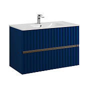 ELEGANT База под раковину подвесная с двумя выкатными ящиками, 90 см AM-ELEGANT-900-2C-SO-SA-P сапфир
