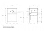 Тумба с раковиной напольная, правая,  BelBagno KRAFT-LVD-580/1200-2C-PIA-RNN Rovere Nebrasca Nature