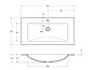 Тумба с раковиной подвесная Belbagno KRAFT 900, Rovere Nebrasca Nature, 910х460х515, KRAFT-900-2C-SO-RNN/BB910/465-LV-VTR-BL