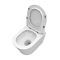 Унитаз подвесной безободковый с сиденьем и смывом ТОРНАДО BelBagno КОНТУР (TRE-TOR) BB5180CH-TOR/SC