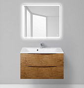 MARINO База под раковину подвесная с двумя выкатными ящиками, Rovere Nature, 900x450x530, MARINO-900-2C-SO-RN-P