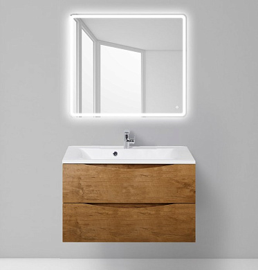 MARINO База под раковину подвесная с двумя выкатными ящиками, Rovere Nature, 900x450x530, MARINO-900-2C-SO-RN-P