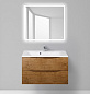 MARINO База под раковину подвесная с двумя выкатными ящиками, Rovere Nature, 900x450x530, MARINO-900-2C-SO-RN-P