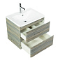 Тумба подвесная с раковиной из литьевого мрамора BelBagno ALBANO 60 Pino Scania