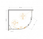Душевой уголок CEZARES MOLVENO-RH-1-110/90-C-BORO-IV
