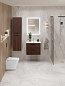 Тумба подвесная с керамической раковиной, Belbagno DUE, 50 см Noce DUE-500-2C-SO-NOCE-P+RS333MDN.4/160+BB-8076-3-50