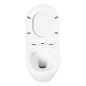 Унитаз подвесной с сиденьем BelBagno TRE BB8001CHR/SC + Система инсталляции для унитазов BelBagno BB002-80 с кнопкой смыва BB014-SR-BIANCO
