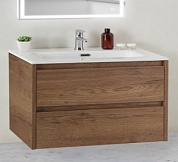 KRAFT 39 База под раковину с двумя выкатными ящиками, Rovere Tabacco, 810х390х515, KRAFT 39-800/390-2C-SO-RT