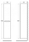 Колонна подвесная Belbagno Acqua 320x320x1600, Rovere Rustico, ACQUA-1600-2A-SC-RR