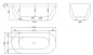 Ванна акриловая отдельностоящая Belbagno BB70-1700-800