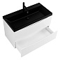 Тумба с раковиной подвесная BelBagno Marino 900, Bianco Opaco, 900x450x500, MARINO-900-2C-SO-BO-P/BB900/450-LV-ART-AST-NERO