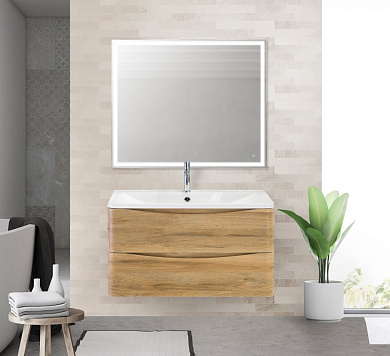 ACQUA База под раковину подвесная с двумя выкатными ящиками, Rovere Rustico, 1000x450x500, ACQUA-1000-2C-SO-RR