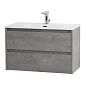 Тумба с раковиной подвесная Belbagno KRAFT 39-800, Cemento Grigio, 810х390х515, KRAFT 39-800/390-2C-SO-CG/BB800/390ETL