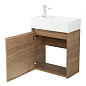 Тумба с раковиной подвесная Belbagno KRAFT MINI 500, Rovere Tabacco, 494х256х500, KRAFT MINI-500/260-1A-SO-RT-L/7045-KL