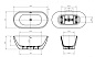 Акриловая ванна BelBagno ФОРМАТ (UNO) UNO BB701-1500-730-K