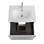 Тумба с раковиной подвесная BelBagno UNO-MINI-800-2C-SO-BO Белый матовый, раковина белая BB-8099-3-80