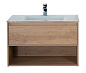 Тумба с раковиной подвесная Belbagno KRAFT 1000, Rovere Nebrasca Nature, 1000x460x500, KRAFT-1000-1C-SO-RNN/BB1010/465-LV-VTR-BO