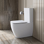 Унитаз-компакт безободковый с сиденьем и смывом ТОРНАДО BelBagno БЛЕСК (LUCE) BB2197CP-TOR/SC+BB2197T