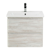 ALBANO-CER База под раковину подвесная с двумя выкатными ящиками, Rovere Vintage Bianco, 600x450x500, ALBANO-CER-600-2C-SO-RVB