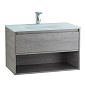 Тумба с раковиной подвесная Belbagno KRAFT 800, Cemento Grigio, 800x460x500, KRAFT-800-1C-SO-CG/BB810/465-LV-VTR-BO