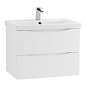 MARINO-CER База с керамической раковиной подвесная, Bianco Opaco, MARINO-CER-600-2C-SO-BO-P/BB-0320-60-LVB