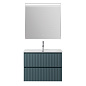 Тумба с раковиной подвесная BelBagno UNO-900-2C-SO-AO Голубой матовый, раковина белая BB-8099-90