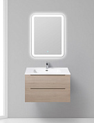 Тумба с накладной раковиной для ванной комнаты BelBagno Etna 80 см Rovere Grigio
