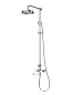 Душевая стойка со смесителем и изливом CEZARES LIBERTY-F-CVD-01, хром