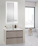 Тумба с керамической раковиной для ванной комнаты BelBagno Kraft 39 60 см Pietra Grigio