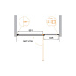 Душевая дверь Cezares URBAN-B-12-100-C-CR