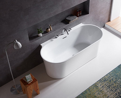 Ванна акриловая пристенная Belbagno BB409-1700-800