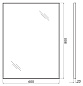 Зеркало BelBagno SPC-AL-600-800 Nero
