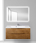 Тумба подвесная с раковиной из литьевого мрамора BelBagno MARINO 110 Rovere Nature