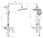 Душевая стойка BELBAGNO BB-COLD-U-CRM