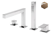 Смеситель на борт ванны Cezares PORTA-BVDM4-SS