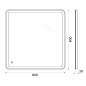 Зеркало BelBagno SPC-MAR-800-800-LED-TCH