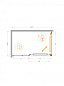 Душевой уголок CEZARES LUX-AH-FS-11-130/80-C-GM