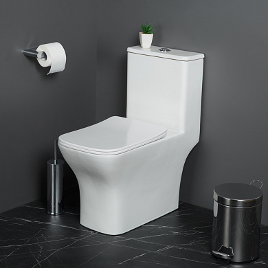 Унитаз-моноблок с сиденьем BelBagno НЕОН (NEON) BB8617CPR-MN/SC