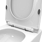 Унитаз подвесной безободковый с сиденьем и смывом ТОРНАДО BelBagno КОНТУР (TRE-TOR) BB5180CH-TOR/SC