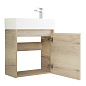 KRAFT MINI База под раковину подвесная с с распашной дверцей, Rovere Galifax Bianco, 494х256х500, KRAFT MINI-500/260-1A-SO-RGB-R
