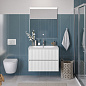Тумба с раковиной подвесная BelBagno UNO-800-2C-SO-BO Bianco Opaco, раковина белая BB-8099-80