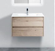 KRAFT База под раковину с двумя выкатными ящиками, Rovere Galifax Bianco, 810х460х515, KRAFT-800-2C-SO-RGB