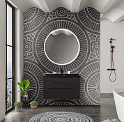 Тумба с раковиной подвесная BelBagno Marino 800, Rovere Cioccolato Amaro, 800x450x500, MARINO-800-2C-SO-RCA-P/BB800/450-LV-ART-AST-NERO