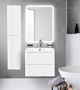 Тумба подвесная с раковиной из литьевого мрамора BelBagno ALBANO 60 Bianco Lucido