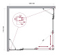 Душевой уголок BelBagno LUCE-AH-22-130/120-C-Cr