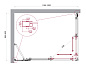 Душевой уголок BelBagno LUCE-AH-21-120/90-C-Cr